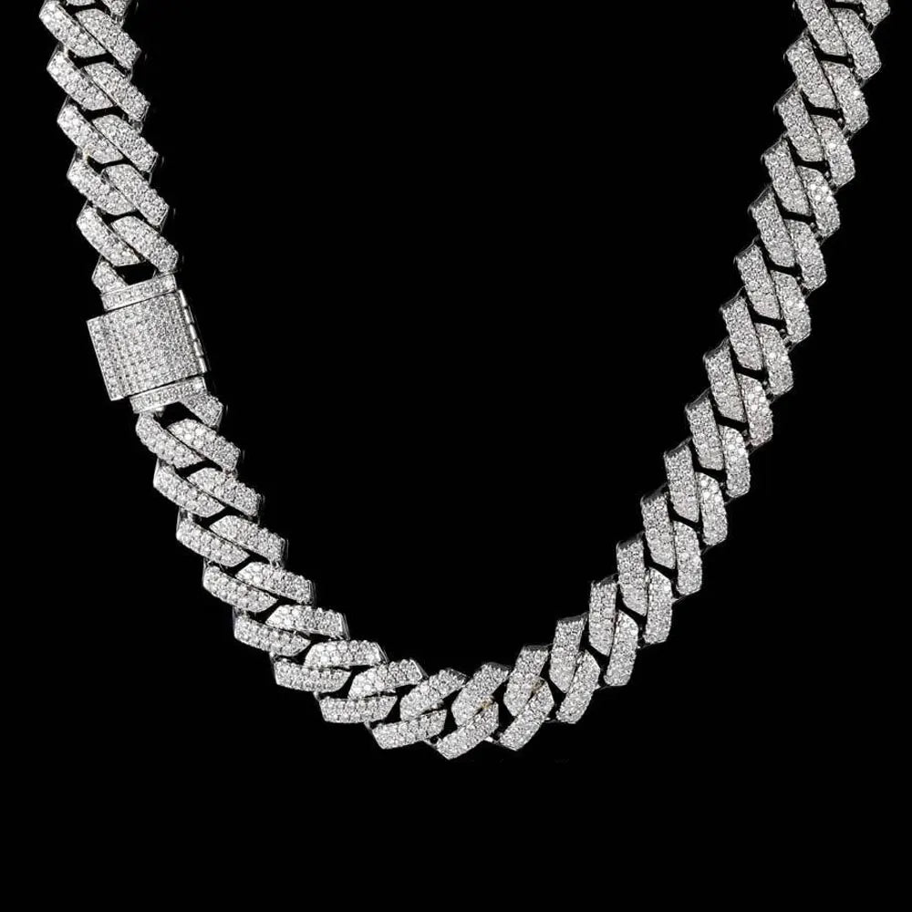 Moissanite Cuban Bracelet/ Chain