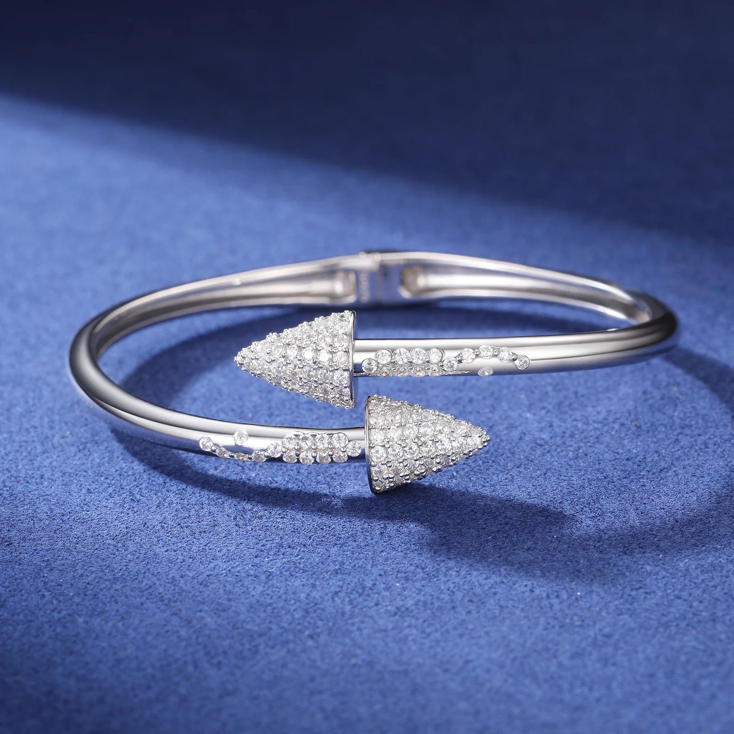 Moissanite Arrow Cuff Bracelet