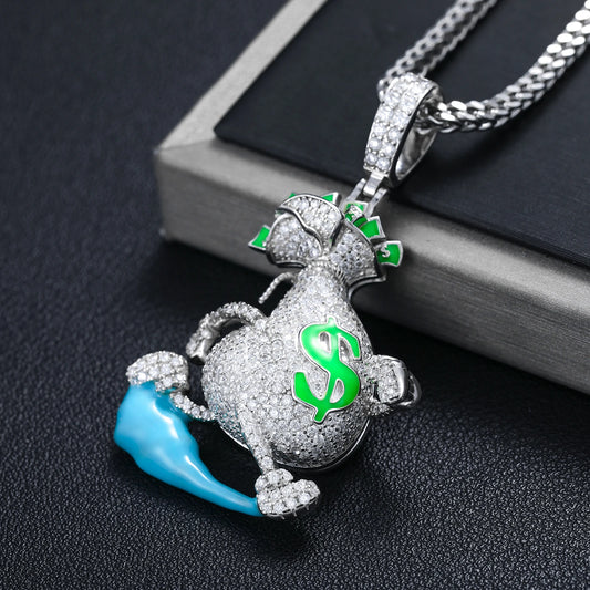 Money Bag Pendant Necklace