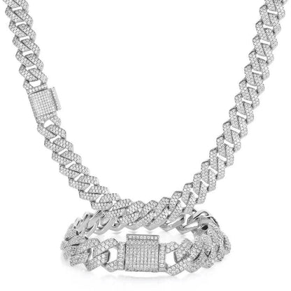 Moissanite Cuban Bracelet/ Chain