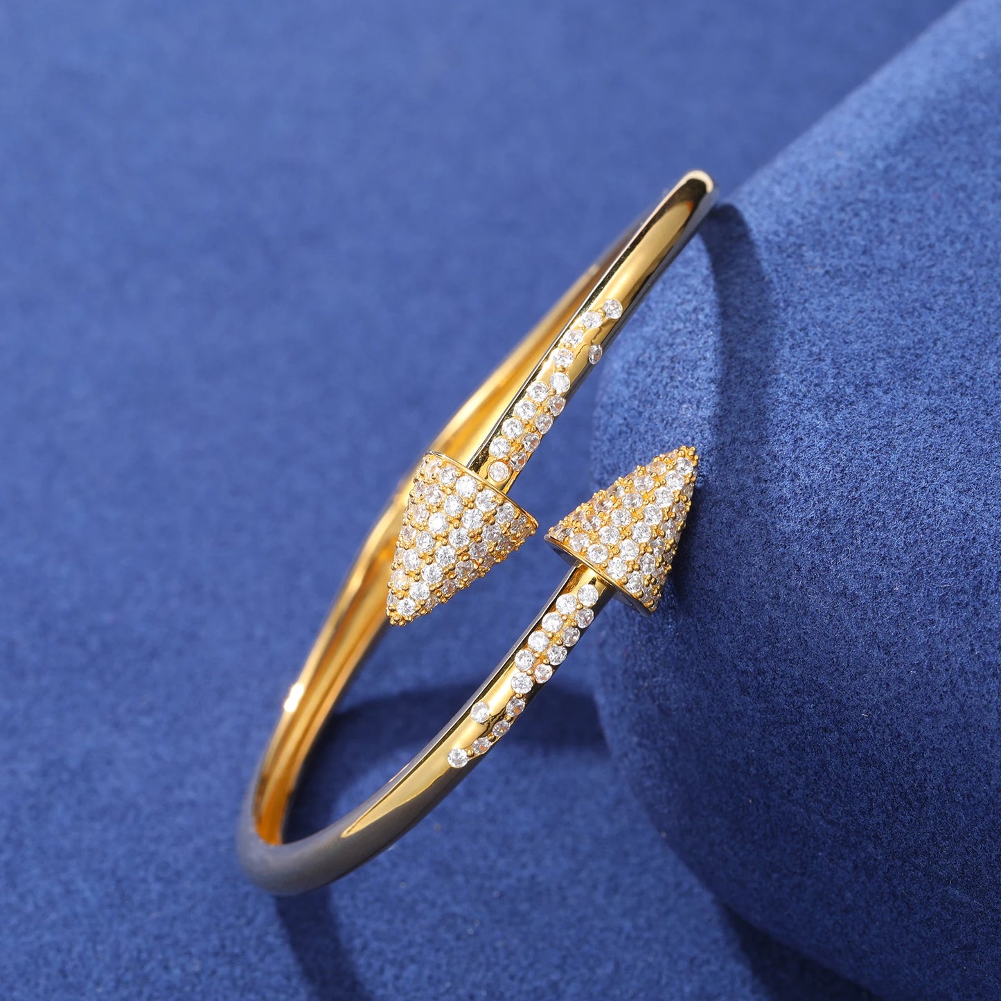 Moissanite Arrow Cuff Bracelet